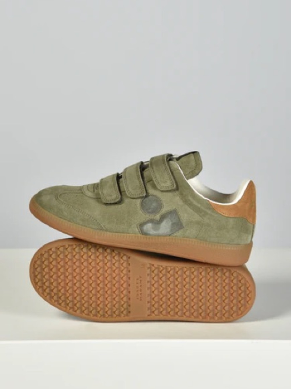 Isabel Marant Beth Sneaker Suede in Khaki/Taupe sizes 37, 38, 39 New in Box